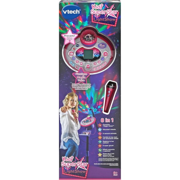 VTech Kidi SuperStar Light Show-Microfono Karaoke per Bambini