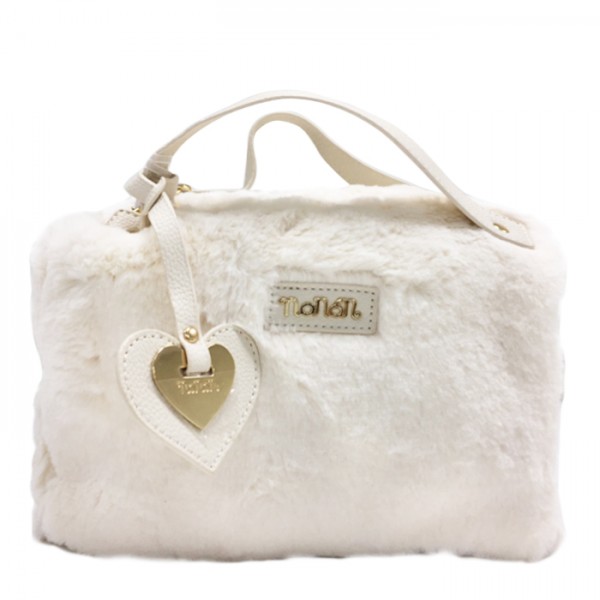Mini Borsa Nanan Pelliccia Ecru