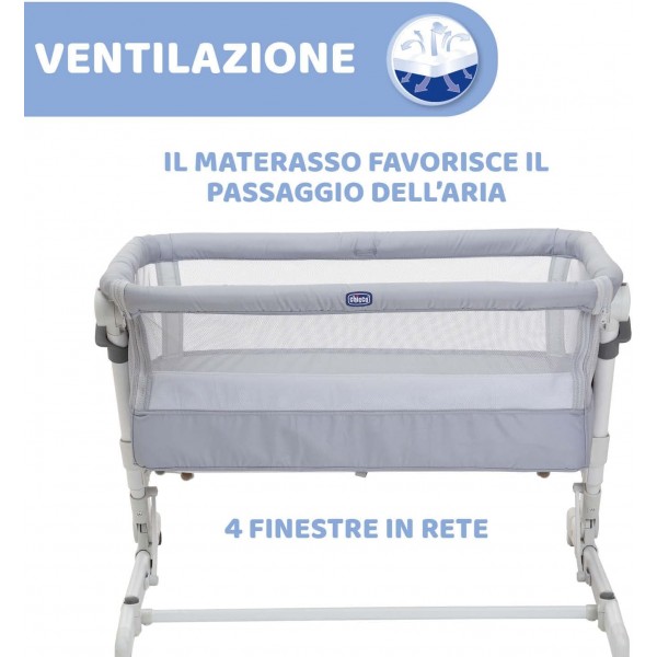 Culla Chicco Next2Me Pop Up Grey Mist