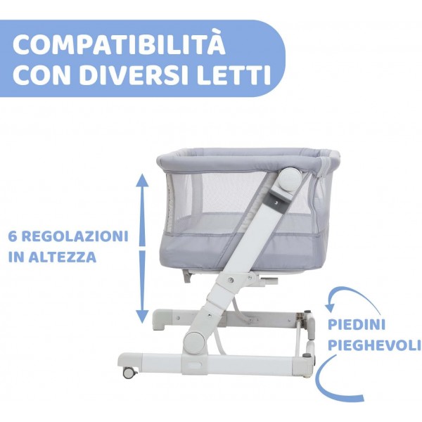 Culla Chicco Next2Me Pop Up Grey Mist