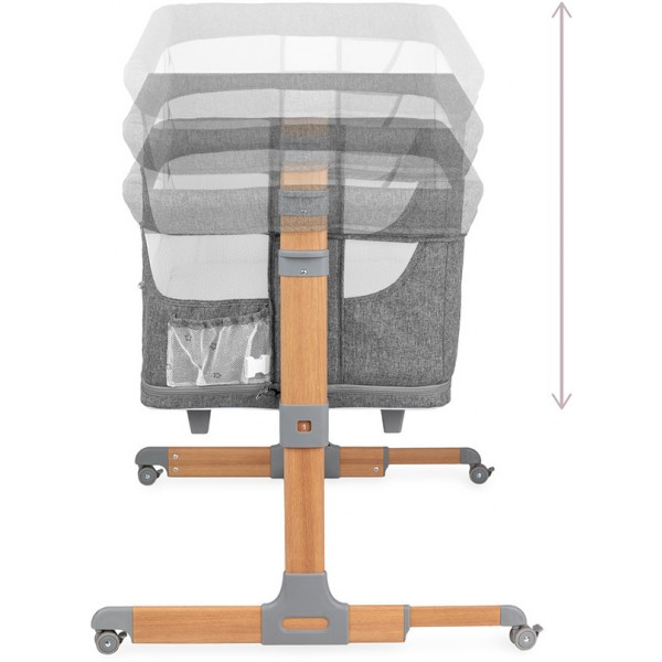 Culla Co-Sleeping MoMi Smart Bed Grigio