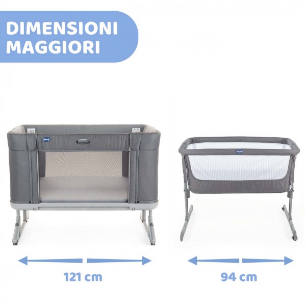 Lettino Co-Sleeping Chicco Next2Me Forever Moongrey