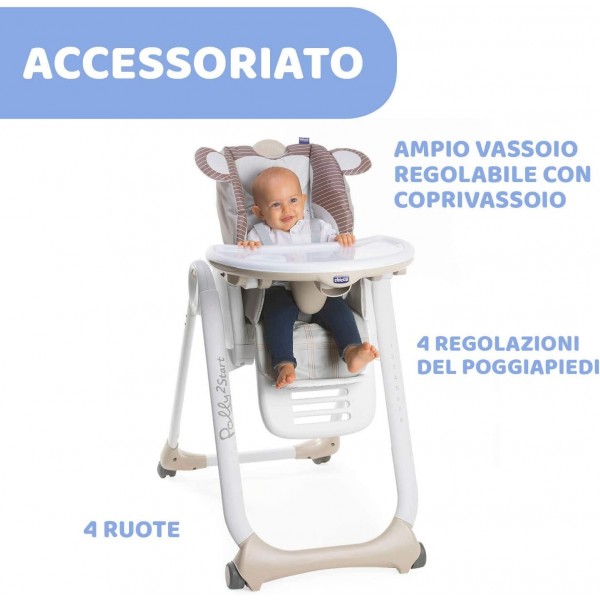 Seggiolone Chicco Polly 2 Start Monkey