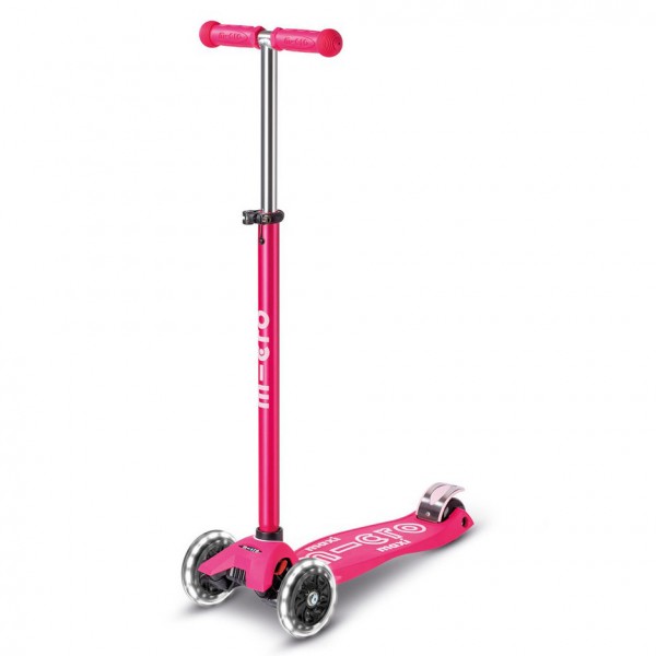 Monopattino Micro Maxi Deluxe Led Rosa