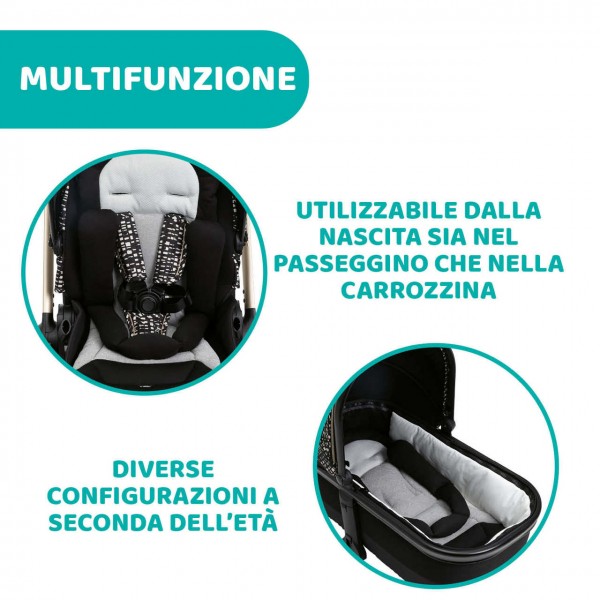 Trio Chicco Mysa Standard Glam Dew Re_Lux con Kory Essential i-Size