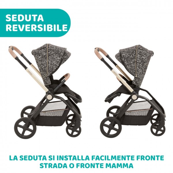 Trio Chicco Mysa Standard Glam Dew Re_Lux con Kory Essential i-Size