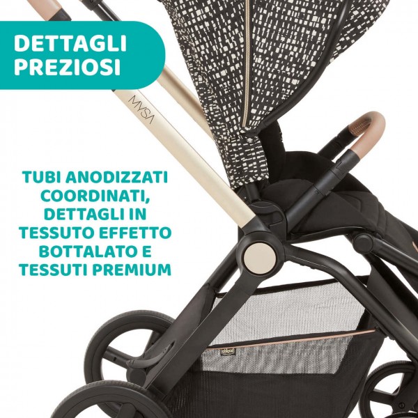 Trio Chicco Mysa Standard Glam Dew Re_Lux con Kory Essential i-Size