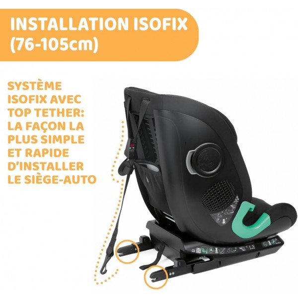 Seggiolino Auto Chicco MySeat i-Size Black (76-150 cm)