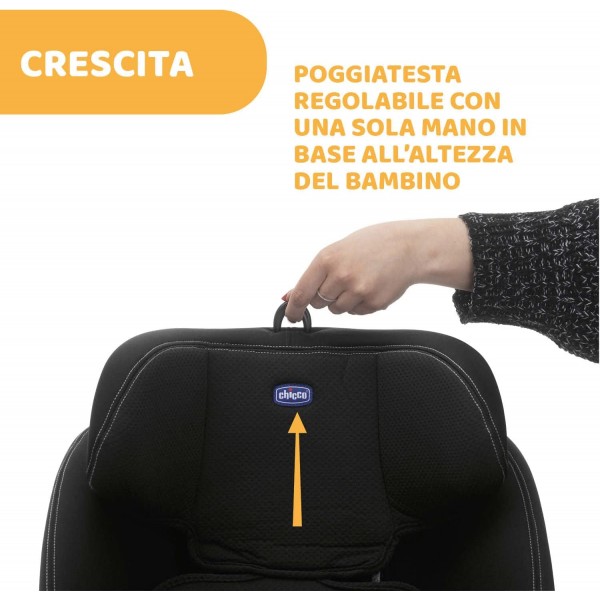 Seggiolino Auto Chicco OneSeat Girevole 360 Black 0-36 kg