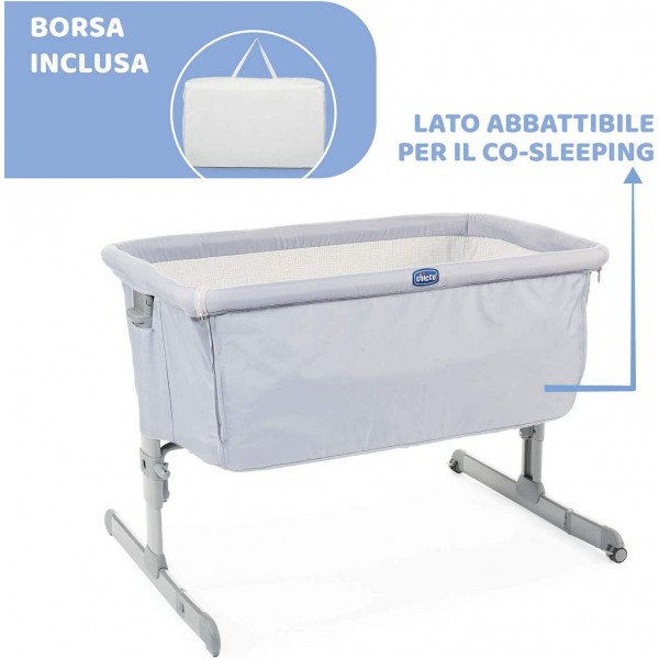 Culla Chicco Next 2 Me Grey