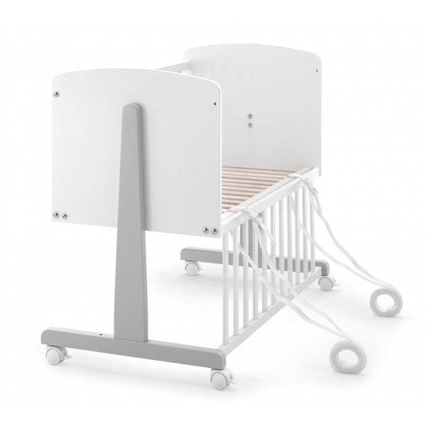 Culla Erbesi Ninna Bianco/Grigio + Completo Piumone