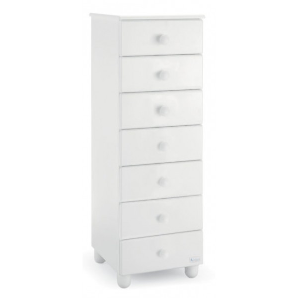 Cassettiera Azzurra Design Settimino Noa Bianco