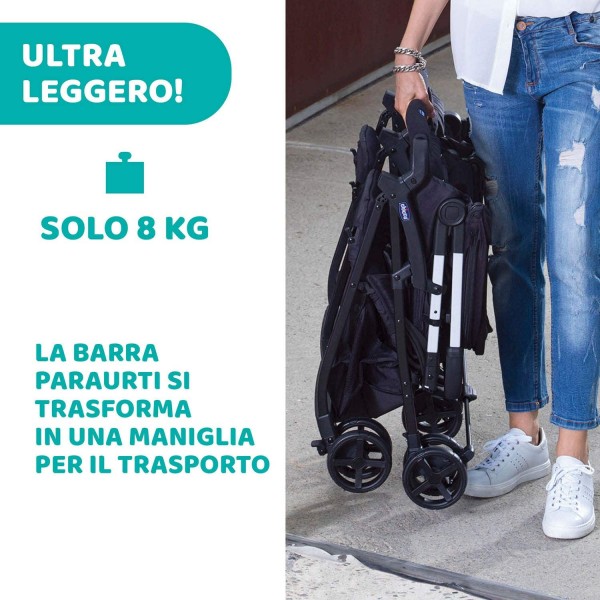 Passeggino Gemellare Chicco Ohlala Twin Silver Cat