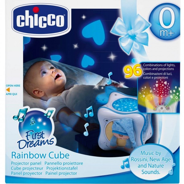 Proiettore Chicco Rainbow Cube Azzurro