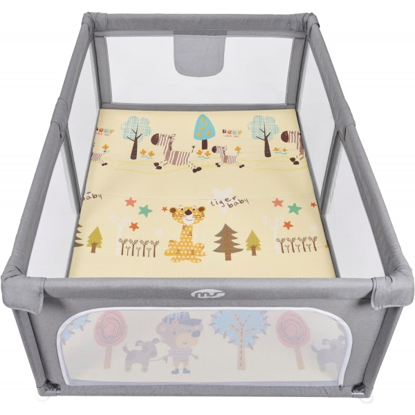 Box Recinto Innovaciones MS Parco Giochi XL + Tappeto da Gioco 180 x 120 cm Giraffa Scooter