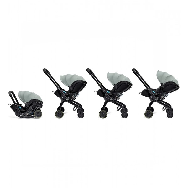 Seggiolino Auto Passeggino Doona I 2 In 1 i-Size R129 Gruppo 0+ Forest Grey