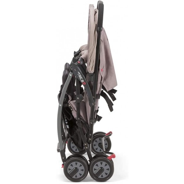 Passeggino Gemellare Pali Tre.9x2 Cool Grey