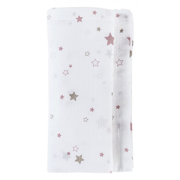 Copertina Multiuso Picci Baby Swaddle Stella Converse Rosa 130x130 cm