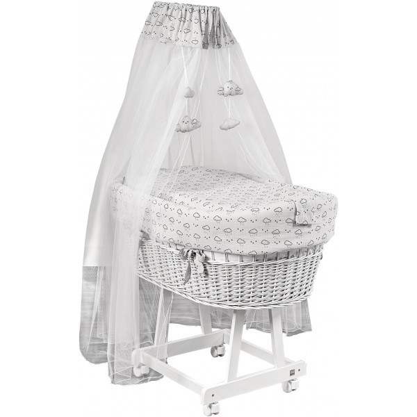 Culla Picci con Velo Space Grigio