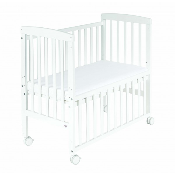 Lettino Culla Co-Sleeping Picci Lella + Materasso e Tessile Foglia Grigio