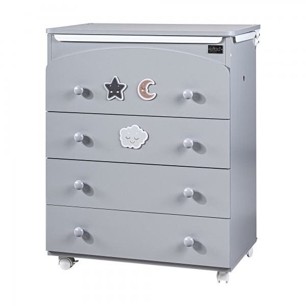 Cassettiera Fasciatoio Picci Smile Converse Grigio