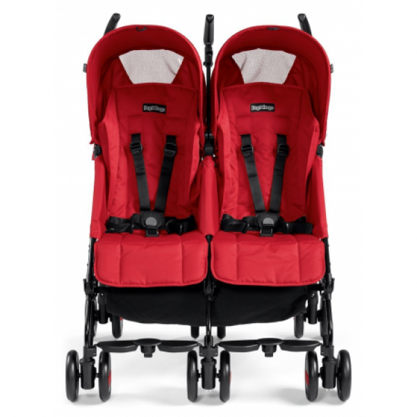 Passeggino Gemellare Peg Perego Pliko Mini Twin Geo Red