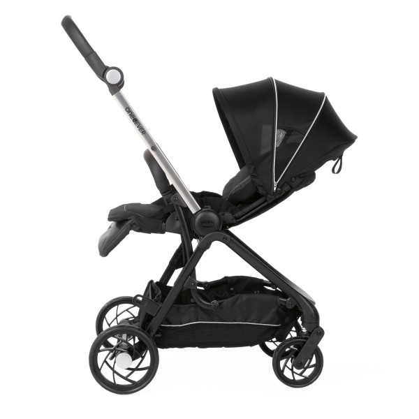 Trio Chicco One4Ever Light Pirate Black con Seggiolino Auto Kory Black