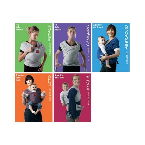 Fascia Porta Bebè Quaranta Settimane Babywrap Verde