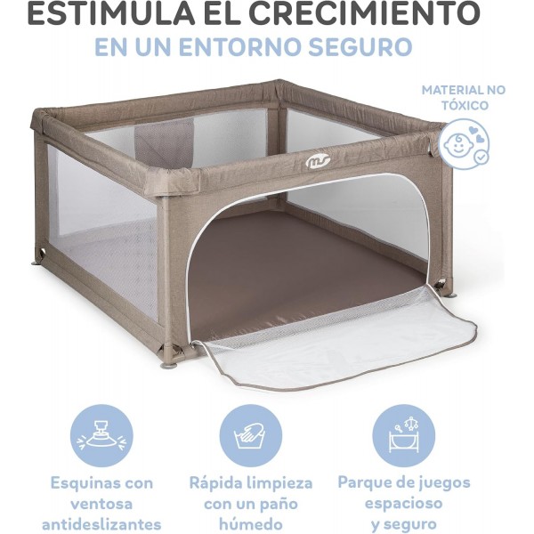 MS Innovaciones Parco giochi L - 120x120 - Beige