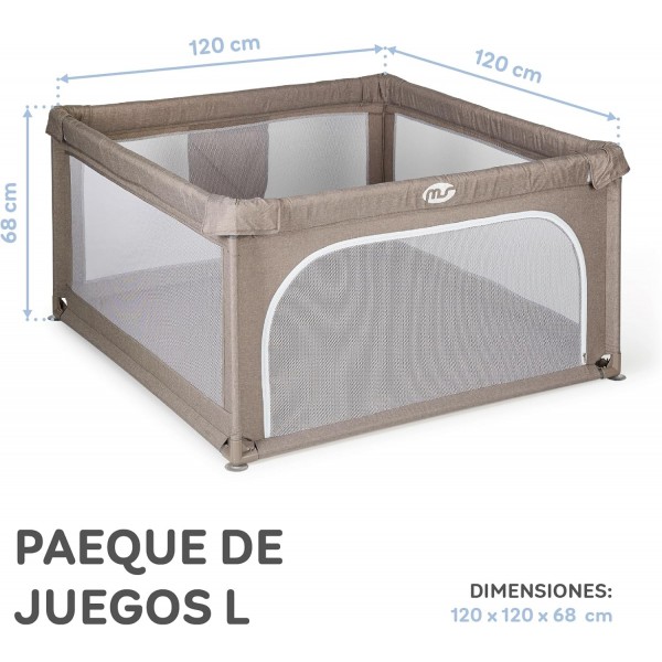 MS Innovaciones Parco giochi L - 120x120 - Beige