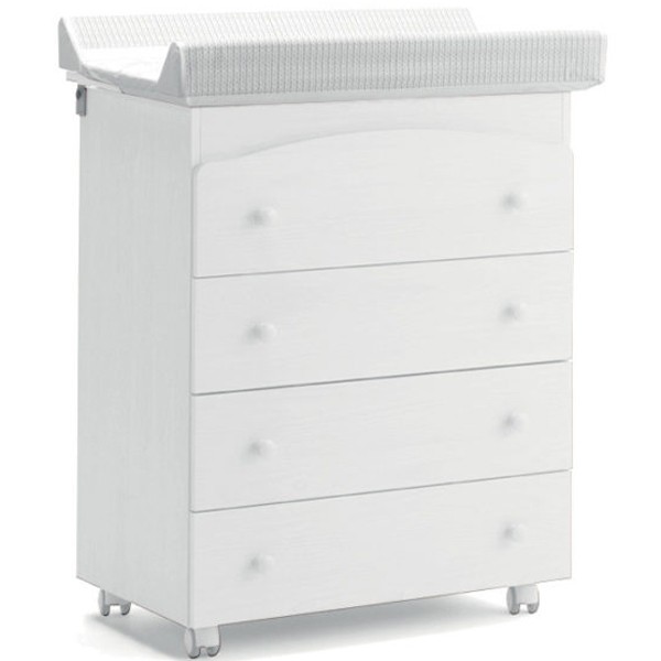 Cassettiera Fasciatoio Azzurra Design Quattro Bianco