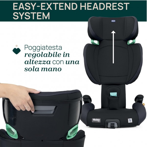 Seggiolino Auto Chicco Quizy i-Size Black (100-150 cm)
