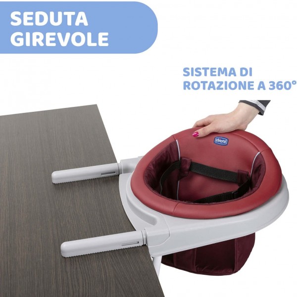 Seggiolino da Tavolo Chicco 360° Scarlet