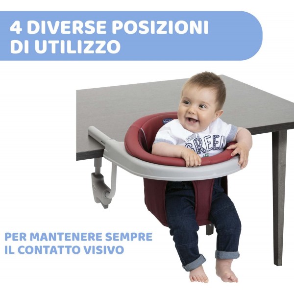 Seggiolino da Tavolo Chicco 360° Scarlet