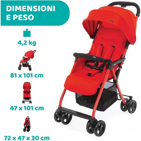 Passeggino Chicco Ohlala 3 Red Passion