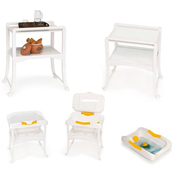 Relax 3 in 1 Azzurra Design Bagnetto Fasciatoio Carrello