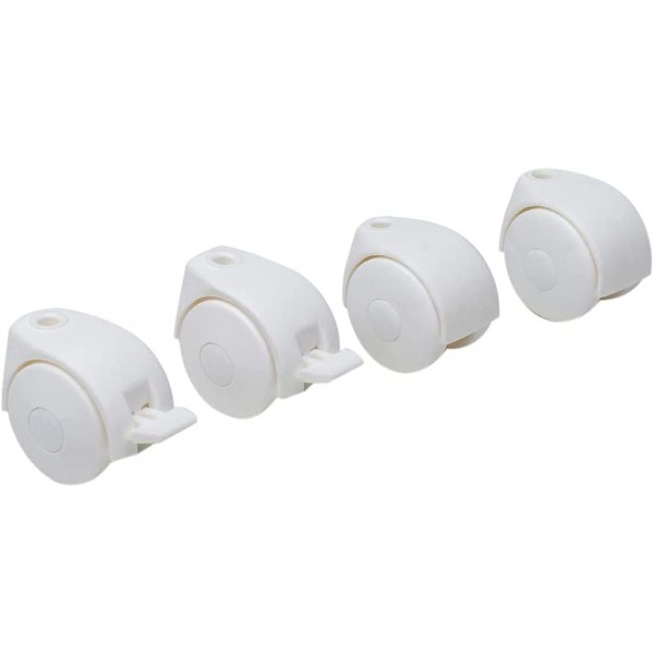 Set 4 Ruote Fasciatoio Pali Bianco