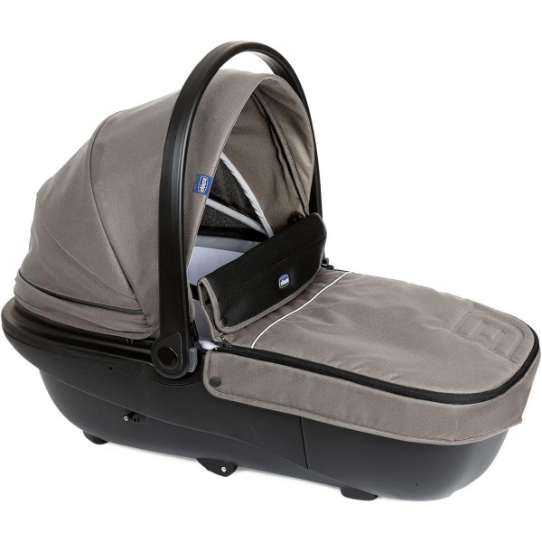 Trio Chicco Activ3 (Passeggino Activ3 Ebony + Navicella Activ3 Dark Beige + Seggiolino Auto Kory Essential i-Size Black)