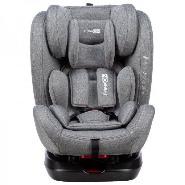 Seggiolino Auto FreeON Sierra i-Size Girevole a 360° Isofix da 40-150 cm Grigio