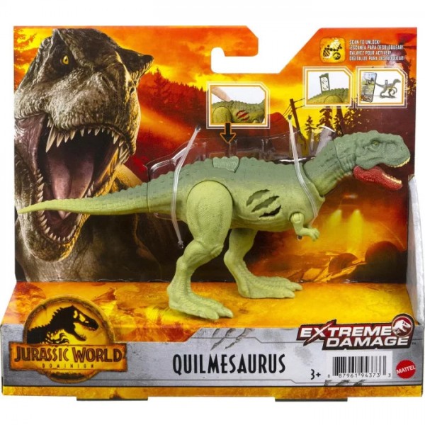 Dinosauro Mattel Jurassic World Extreme Damage Quilmesaurus
