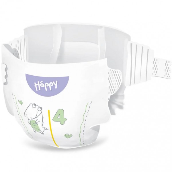 Box Happy Pannolini 4 Maxi 8-14 Kg (124 pz)