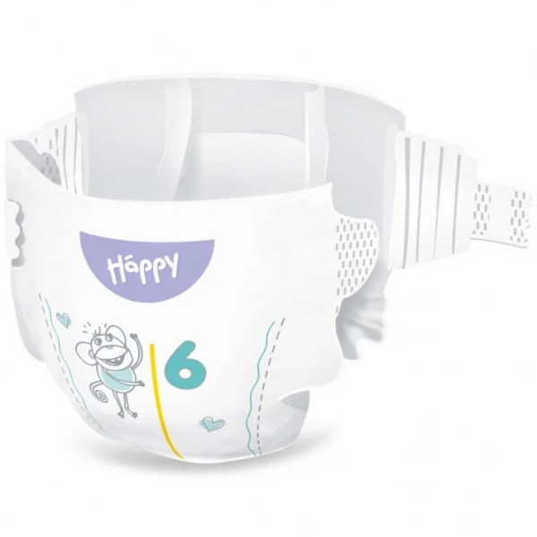 Pannolini Happy 6 Junior Extra 15+ Kg (34 pz)