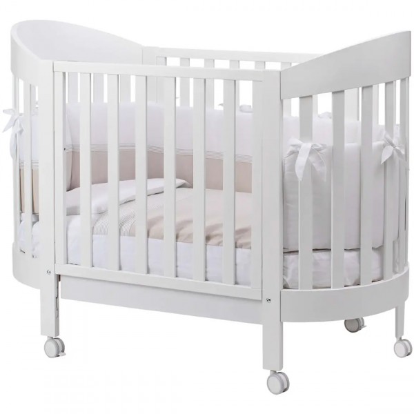 Lettino Pali Candy Bianco (Lettino + Kit Nascita + Completo Piumone e 2 Materassi)