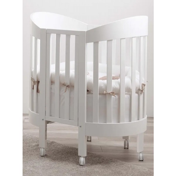 Lettino Pali Candy Bianco (Lettino + Kit Nascita + Completo Piumone e 2 Materassi)