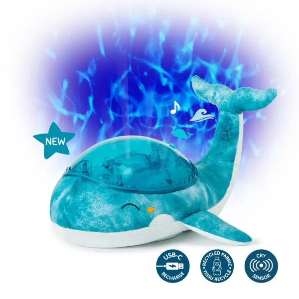 Proiettore Cloud B Tranquil Whale Blue con Carica Usb