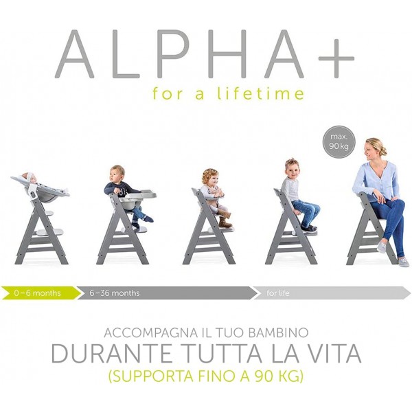 Hauck Seggiolone Alpha Plus Set Premium