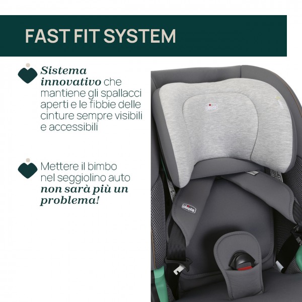Seggiolino Auto Chicco Seat&Go i-Size Isofix Glam Grey (76-150 cm)
