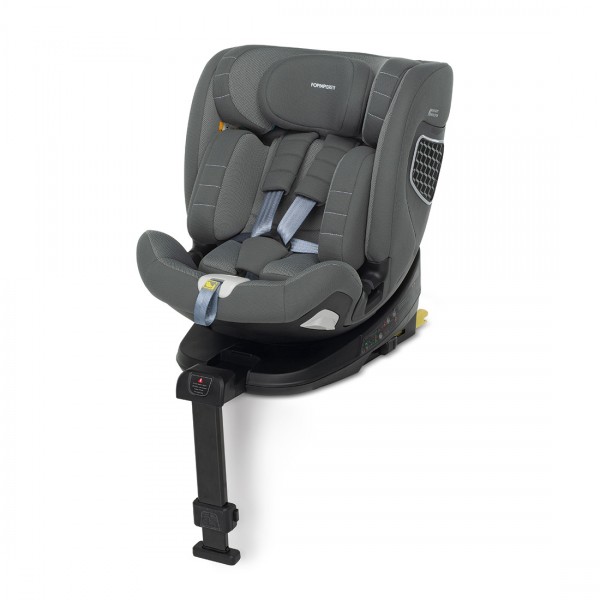 Seggiolino Auto Foppapedretti FP360 i-Size Isofix Girevole da 40 cm a 150 cm Grey + Dispositivo Antiabbandono OMAGGIO