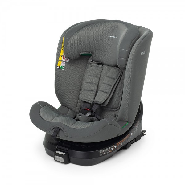Seggiolino Auto Foppapedretti Girevole a 360 Iturn i-Size da 40-150 cm Grey + Dispositivo Antiabbandono OMAGGIO