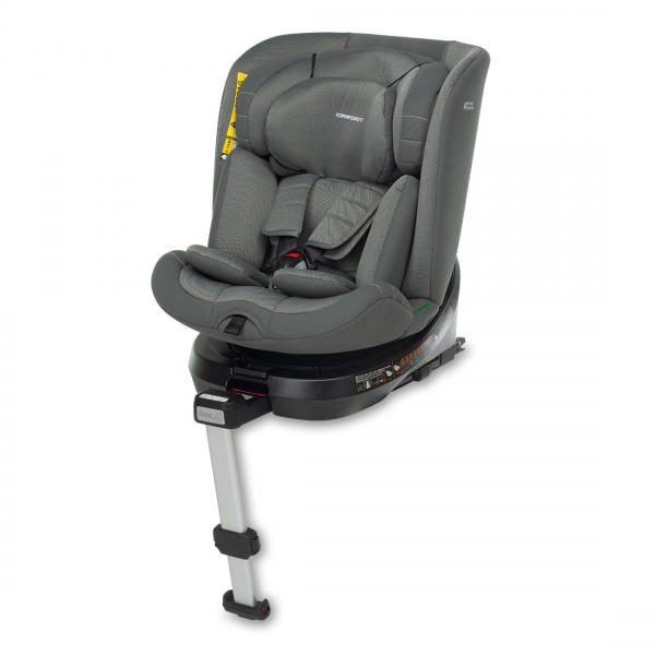Seggiolino Auto Foppapedretti Girevole a 360 Iturn i-Size da 40-150 cm Grey + Dispositivo Antiabbandono OMAGGIO